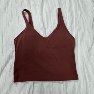 Size 2 Lululemon Align Orange Rust Tank/Bra